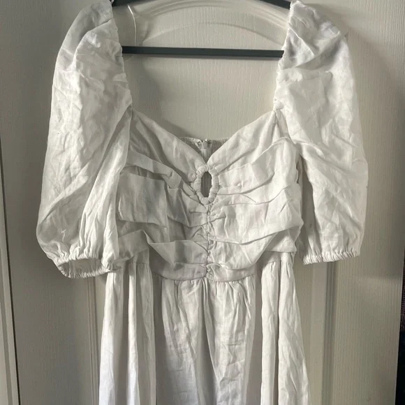 DISSH White Off-Shoulder Midi Dress - Picture 5 of 8